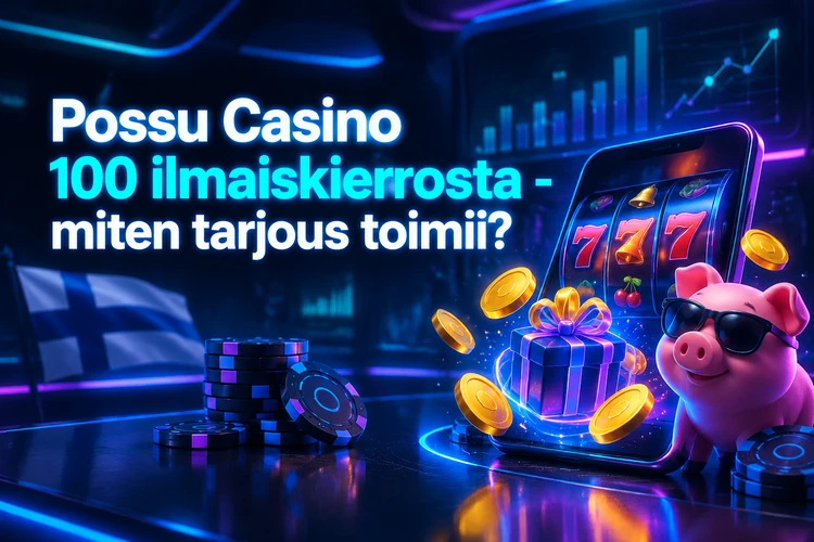 Possu Casino 100 ilmaiskierrosta - miten tarjous toimii?