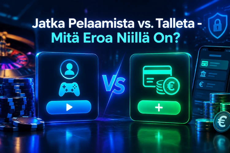 Jatka Pelaamista vs. Talleta - Mitä Eroa Niillä On?