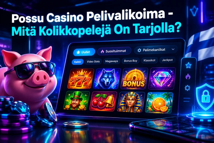 Possu Casino Pelivalikoima - Mitä Kolikkopelejä On Tarjolla?